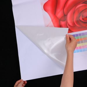 High Quality Digital Printing Self Adhesive Wallpaper Wall Sticker Canvas with Glue 3d House Decoration