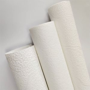 White Blank Paintable Non Woven Wallpaper 1.06*25m Per Roll